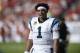 Carolina Panthers quarterback Cam Newton (1) during the second half of an NFL football game against the Tampa Bay Buccaneers Sunday, Dec. 2, 2018, in Tampa, Fla. (AP Photo/Jason Behnken)