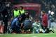 MANCHESTER, ENGLAND - DECEMBER 05: Rob Holding of Arsenal receives medical treatment during the Premier League match between Manchester United and Arsenal FC at Old Trafford on December 5, 2018 in Manchester, United Kingdom. (Photo by Michael Regan/Getty Images)