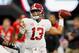 ATLANTA, GA - DECEMBER 01: Tua Tagovailoa #13 of the Alabama Crimson Tide throws a pass in the first half against the Georgia Bulldogs during the 2018 SEC Championship Game at Mercedes-Benz Stadium on December 1, 2018 in Atlanta, Georgia. (Photo by Kevin C. Cox/Getty Images)