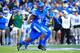 LEXINGTON, KY - NOVEMBER 17: Josh Allen #41 of the Kentucky Wildcats drops back in coverage against the Middle Tennessee Blue Raiders at Commonwealth Stadium on November 17, 2018 in Lexington, Kentucky. (Photo by Andy Lyons/Getty Images)