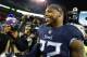 NASHVILLE, TN - DECEMBER 6: Derrick Henry #22 of the Tennessee Titans shakes hands with members of the Jacksonville Jaguars after the game at Nissan Stadium on December 6, 2018 in Nashville, Tennessee. (Photo by Wesley Hitt/Getty Images)