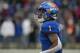 LAWRENCE, KS - NOVEMBER 23: Running back Pooka Williams Jr. #1 of the Kansas Jayhawks in action against the Texas Longhorns at Memorial Stadium on November 23, 2018 in Lawrence, Kansas. (Photo by Ed Zurga/Getty Images)