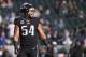 PHILADELPHIA, PA - NOVEMBER 25: Kamu Grugier-Hill #54 of the Philadelphia Eagles smiles prior to the game against the New York Giants at Lincoln Financial Field on November 25, 2018 in Philadelphia, Pennsylvania. (Photo by Mitchell Leff/Getty Images)