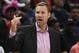 Chicago Bulls coach Fred Hoiberg gestures to his team during the first half of an NBA preseason basketball game against the Indiana Pacers on Wednesday, Oct. 10, 2018, in Chicago. (AP Photo/David Banks)