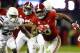 Alabama running back Josh Jacobs (8) carries the ball during the second half of an NCAA college football game against Mississippi State, Saturday, Nov. 10, 2018, in Tuscaloosa, Ala. Alabama won 24-0. (AP Photo/Butch Dill)