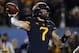 MORGANTOWN, WV - NOVEMBER 23: Will Grier #7 of the West Virginia Mountaineers in action against the Oklahoma Soonersrs on November 23, 2018 at Mountaineer Field in Morgantown, West Virginia. (Photo by Justin K. Aller/Getty Images)