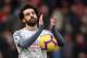 BOURNEMOUTH, ENGLAND - DECEMBER 08: Mohamed Salah of Liverpool collects the match ball after scoring a hattrick and acknowledges the fans after the Premier League match between AFC Bournemouth and Liverpool FC at Vitality Stadium on December 8, 2018 in Bournemouth, United Kingdom. (Photo by Mike Hewitt/Getty Images)