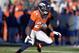 FILE - In this Jan. 12, 2014, file photo, Denver Broncos cornerback Champ Bailey (24) breaks off the line-of-scrimmage during the first quarter of an NFL AFC divisional playoff football game against the San Diego Chargers in Denver. The veteran cornerback, one of the best to play the game, is still seeking the missing piece on the resume, a trip to the Super Bowl. He'll get it if the Broncos beat the Patriots on Sunday in the AFC championship game. (AP Photo/Jack Dempsey, File)