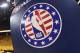 OAKLAND, CA - MAY 26: Image of NBA logo on pole before game between Houston Rockets and Golden State Warriors before Game Six of the Western Conference Finals during the 2018 NBA Playoffs on May 26, 2018 at ORACLE Arena in Oakland, California. NOTE TO USER: User expressly acknowledges and agrees that, by downloading and/or using this Photograph, user is consenting to the terms and conditions of the Getty Images License Agreement. Mandatory Copyright Notice: Copyright 2018 NBAE (Photo by Noah Graham/NBAE via Getty Images)