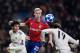 CSKA Moscow's Icelandic midfielder Hordur Magnusson (C) vies with Real Madrid's Spanish defender Jesus Vallejo (L) and Real Madrid's Spanish defender Alvaro Odriozola during the UEFA Champions League group G football match between Real Madrid CF and CSKA Moscow at the Santiago Bernabeu stadium in Madrid on December 12, 2018. (Photo by JAVIER SORIANO / AFP) (Photo credit should read JAVIER SORIANO/AFP/Getty Images)