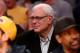 LOS ANGELES, CA - MARCH 12: New York Knicks president Phil Jackson watches from the stands as his team plays the Los Angeles Lakers at Staples Center on March 12, 2015 in Los Angeles, California. The Knicks won 101-94. NOTE TO USER: User expressly acknowledges and agrees that, by downloading and or using this photograph, User is consenting to the terms and conditions of the Getty Images License Agreement. (Photo by Stephen Dunn/Getty Images)