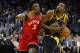 OAKLAND, CA - DECEMBER 12: Kevin Durant #35 of the Golden State Warriors is guarded by OG Anunoby #3 of the Toronto Raptors at ORACLE Arena on December 12, 2018 in Oakland, California. NOTE TO USER: User expressly acknowledges and agrees that, by downloading and or using this photograph, User is consenting to the terms and conditions of the Getty Images License Agreement. (Photo by Ezra Shaw/Getty Images)