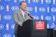 PHOENIX, AZ - APRIL 23: Robert G. Sarver Managing Partner for the Phoenix Suns speaks at the press conference where Goran Dragic is awarded the KIA NBA Most Improved Player Award on April 23, 2014 at U.S. Airways Center in Phoenix, Arizona. NOTE TO USER: User expressly acknowledges and agrees that, by downloading and or using this photograph, user is consenting to the terms and conditions of the Getty Images License Agreement. Mandatory Copyright Notice: Copyright 2014 NBAE (Photo by Barry Gossage/NBAE via Getty Images)