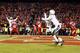 KANSAS CITY, MISSOURI - DECEMBER 13: Wide receiver Mike Williams #81 of the Los Angeles Chargers catches a two-point conversion with 4 seconds remaining in the game to put the Chargers up 29-28 on the Kansas City Chiefs at Arrowhead Stadium on December 13, 2018 in Kansas City, Missouri. (Photo by David Eulitt/Getty Images)
