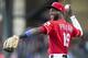 Texas Rangers shortstop Jurickson Profar (19) warms up before the teams game against the Colorado Rockies, Friday, June 15, 2018, in Arlington, Texas. (AP Photo/Sam Hodde)