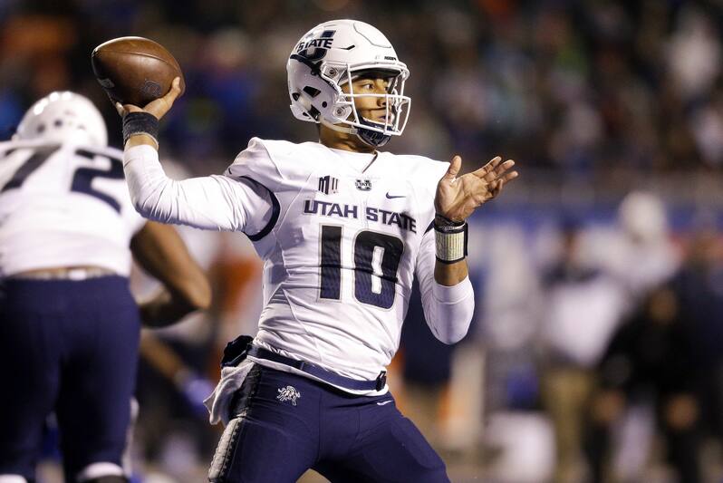 Utah State Steamrolls North Texas 52 13 In 2018 New Mexico Bowl