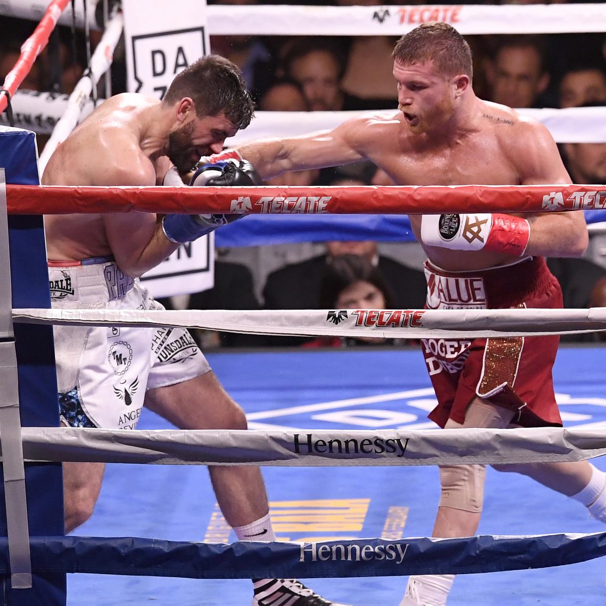 Canelo Alvarez Beats Rocky Fielding Via 3rd-Round TKO at ...