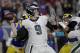 Philadelphia Eagles quarterback Nick Foles passes against the Los Angeles Rams during the first half in an NFL football game Sunday, Dec. 16, 2018, in Los Angeles. (AP Photo/Jae C. Hong)