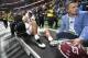 Alabama quarterback Tua Tagovailoa is taken off the field after the Southeastern Conference championship NCAA college football game between Georgia and Alabama, Saturday, Dec. 1, 2018, in Atlanta. Alabama won 35-28. (AP Photo/John Amis)