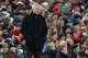 Manchester United's Portuguese manager Jose Mourinho watches from the touchline during the English Premier League football match between Liverpool and Manchester United at Anfield in Liverpool, north west England on December 16, 2018. (Photo by Paul ELLIS / AFP) / RESTRICTED TO EDITORIAL USE. No use with unauthorized audio, video, data, fixture lists, club/league logos or 'live' services. Online in-match use limited to 120 images. An additional 40 images may be used in extra time. No video emulation. Social media in-match use limited to 120 images. An additional 40 images may be used in extra time. No use in betting publications, games or single club/league/player publications. / (Photo credit should read PAUL ELLIS/AFP/Getty Images)