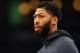 BOSTON, MA - DECEMBER 10: Anthony Davis #23 of the New Orleans Pelicans looks on before the game against the Boston Celtics at TD Garden on December 10, 2018 in Boston, Massachusetts. (Photo by Maddie Meyer/Getty Images)