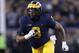 Michigan defensive lineman Rashan Gary plays against Penn State in the second half of an NCAA college football game in Ann Arbor, Mich., Saturday, Nov. 3, 2018. (AP Photo/Paul Sancya)