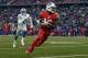 Buffalo Bills wide receiver Robert Foster (16) runs toward the end zone for a 42-yard touchdown during the second half of an NFL football game against the Detroit Lions, Sunday, Dec. 16, 2018, in Orchard Park, N.Y. (AP Photo/Adrian Kraus)
