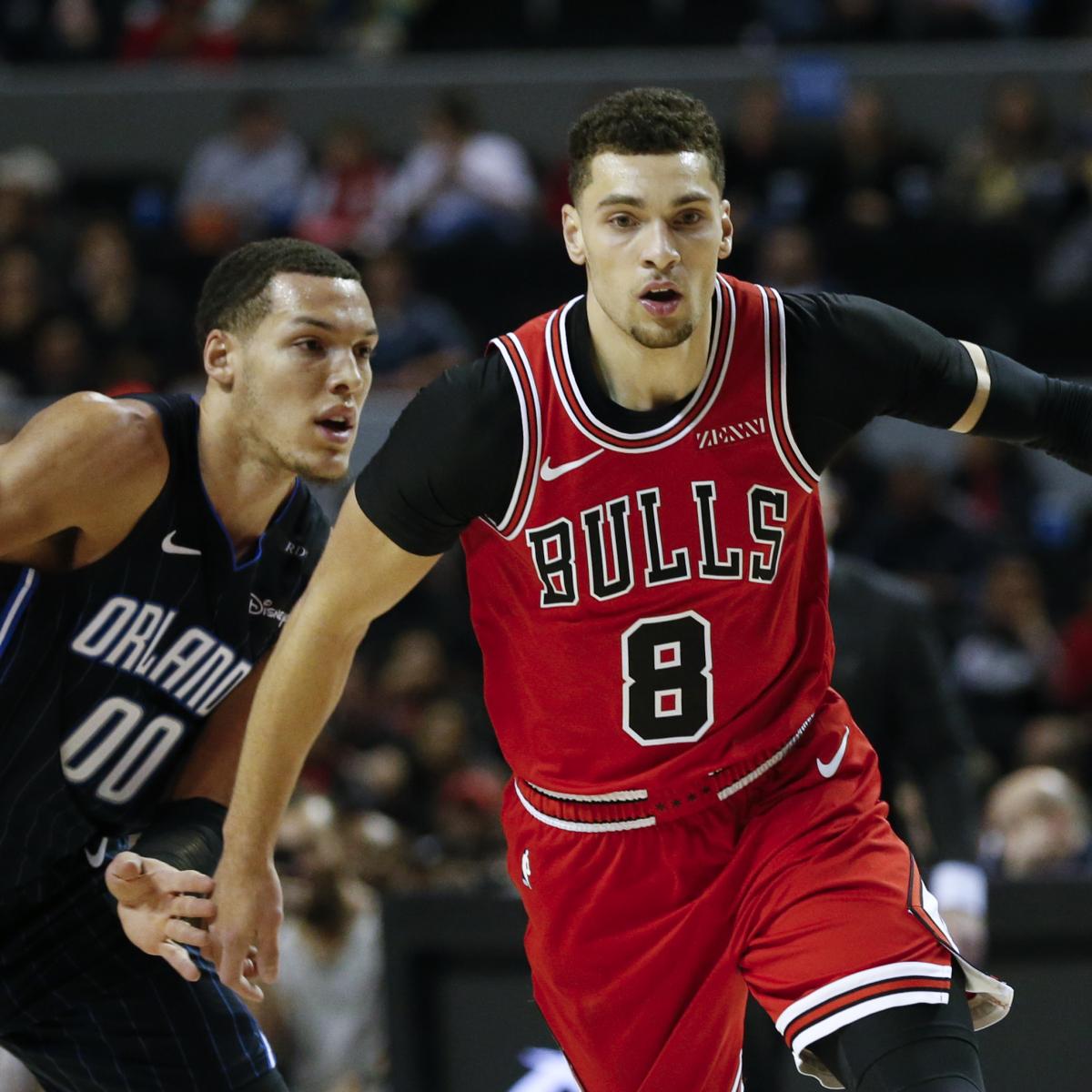 Zach LaVine Ruled Out vs. Lakers After Patellar Injury Diagnosed as Strain | Bleacher ...