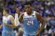 Sacramento Kings guard Buddy Hield (24) salutes after hitting a three pointer during the second half of an NBA basketball game against the Dallas Mavericks in Dallas, Sunday, Dec. 16, 2018. The Kings won 120-113. (AP Photo/LM Otero)