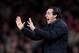 LONDON, ENGLAND - DECEMBER 19: Unai Emery, Manager of Arsenal reacts during the Carabao Cup Quarter Final match between Arsenal and Tottenham Hotspur at Emirates Stadium on December 19, 2018 in London, United Kingdom. (Photo by Shaun Botterill/Getty Images)