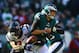PHILADELPHIA, PA - DECEMBER 23: Outside linebacker Jadeveon Clowney #90 of the Houston Texans forces a fumble on quarterback Nick Foles #9 of the Philadelphia Eagles in the second quarter at Lincoln Financial Field on December 23, 2018 in Philadelphia, Pennsylvania. (Photo by Mitchell Leff/Getty Images)