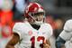 ATLANTA, GA - DECEMBER 01: Tua Tagovailoa #13 of the Alabama Crimson Tide reacts in the first half against the Georgia Bulldogs during the 2018 SEC Championship Game at Mercedes-Benz Stadium on December 1, 2018 in Atlanta, Georgia. (Photo by Kevin C. Cox/Getty Images)