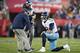 NASHVILLE, TN - DECEMBER 22: Marcus Mariota #8 of the Tennessee Titans rests on one knee after a hard tackle during a game against the Washington Redskins at Nissan Stadium on December 22, 2018 in Nashville, Tennessee. The Titans defeated the Redskins 25-16. (Photo by Wesley Hitt/Getty Images)