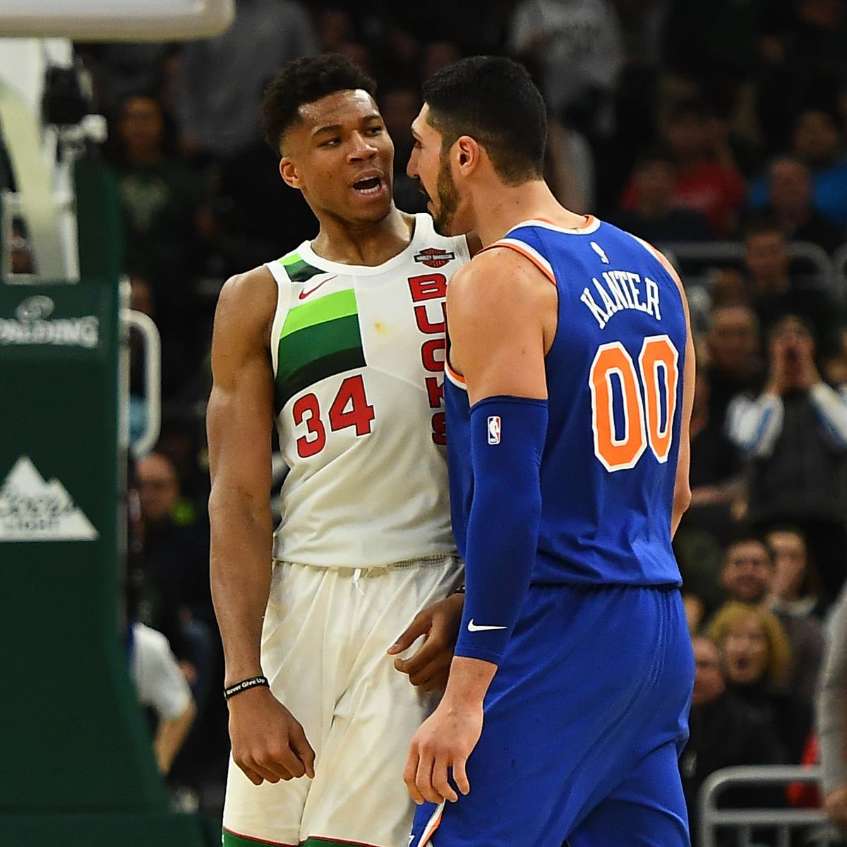 Giannis, Enes Kanter Speak About Physical Altercation During Knicks vs