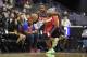 Washington Wizards guard John Wall (2) dribbles the ball during the first half of an NBA basketball game against the Brooklyn Nets, Saturday, Dec. 1, 2018, in Washington. (AP Photo/Nick Wass)