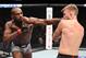 INGLEWOOD, CA - DECEMBER 29: (L-R) Jon Jones punches Alexander Gustafsson of Sweden in their light heavyweight bout during the UFC 232 event inside The Forum on December 29, 2018 in Inglewood, California. (Photo by Josh Hedges/Zuffa LLC/Zuffa LLC via Getty Images)