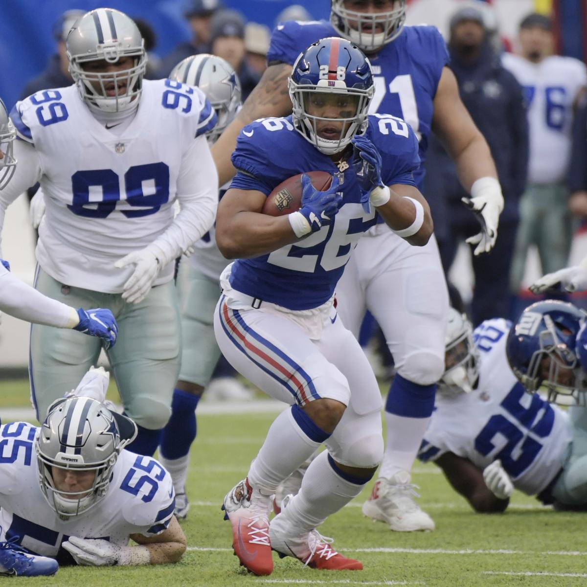 Saquon Barkley Becomes 3rd Rookie in NFL History to Gain 2,000 ...