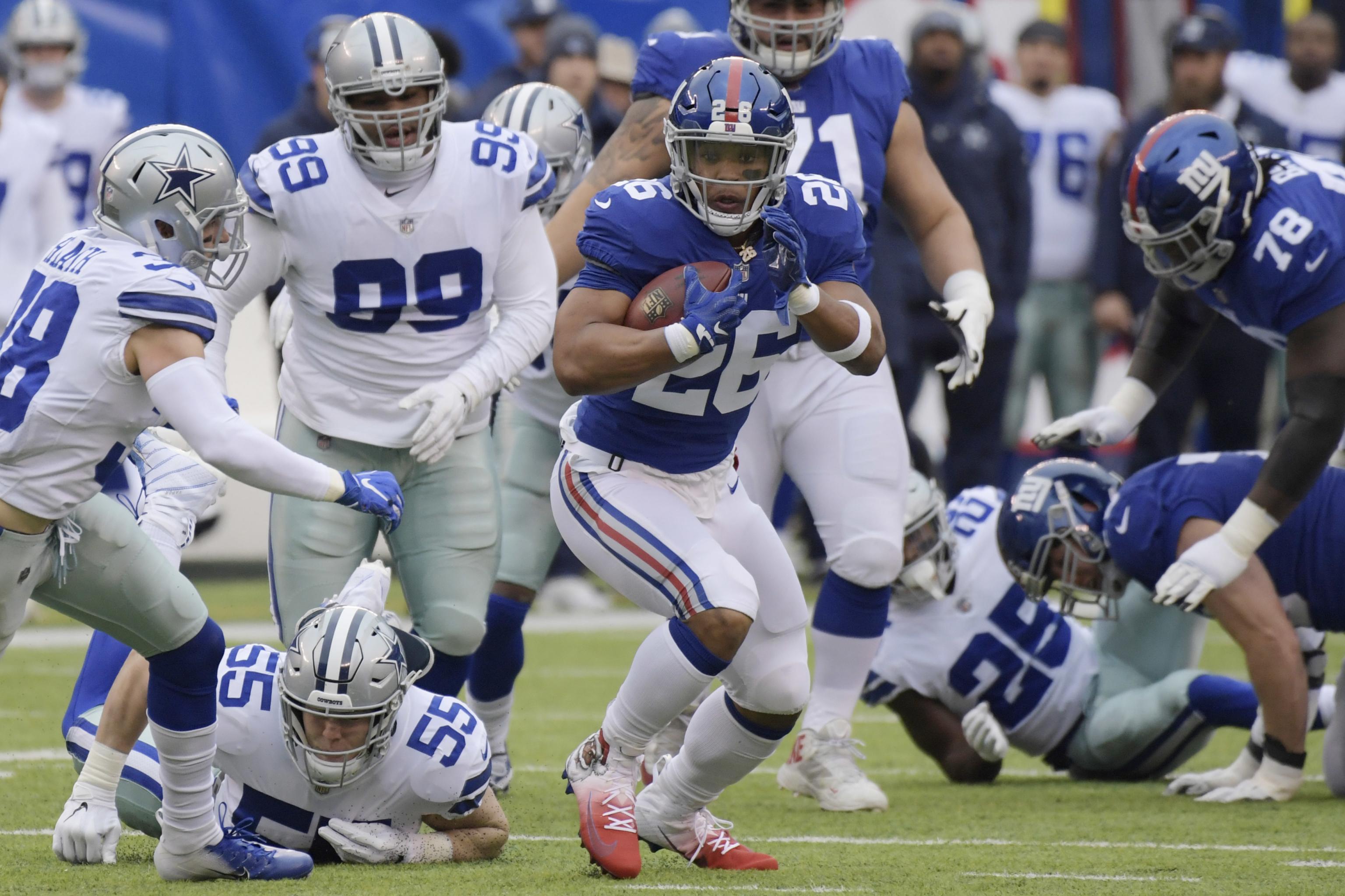 NFL on X: FINAL: @saquon runs for 146 yards as the @Giants