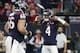HOUSTON, TX - DECEMBER 30: Deshaun Watson #4 of the Houston Texans celebrates after a rushing touchdown in the second quarter against the Jacksonville Jaguars at NRG Stadium on December 30, 2018 in Houston, Texas. (Photo by Tim Warner/Getty Images)