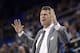UCLA head coach Steve Alford gestures to his team during the first half of an NCAA college basketball game against Hawaii, Wednesday, Nov. 28, 2018, in Los Angeles. (AP Photo/Mark J. Terrill)