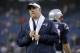 New England Patriots offensive coordinator Josh McDaniels watches his team warm up before an NFL football game against the Minnesota Vikings, Sunday, Dec. 2, 2018, in Foxborough, Mass. (AP Photo/Elise Amendola)