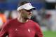 MIAMI, FL - DECEMBER 29: Head coach Lincoln Riley of the Oklahoma Sooners looks on prior to their College Football Playoff Semifinal against the Alabama Crimson Tide at the Capital One Orange Bowl at Hard Rock Stadium on December 29, 2018 in Miami, Florida. (Photo by Streeter Lecka/Getty Images)