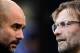 FILE PHOTO (EDITORS NOTE: COMPOSITE OF IMAGES - Image numbers 911384050,856402376 - GRADIENT ADDED) In this composite image a comparison has been made between Josep Guardiola, Manager of Manchester City (L) and Liverpool manager Jurgen Klopp. Manchester City and Liverpool FC meet in a Premier League fixture at the Etihad Stadium on January 3, 2019 in Manchester. ***LEFT IMAGE*** CARDIFF, WALES - JANUARY 28: Josep Guardiola, Manager of Manchester City looks on prior to The Emirates FA Cup Fourth Round between Cardiff City and Manchester City on January 28, 2018 in Cardiff, United Kingdom. (Photo by Harry Trump/Getty Images) ***RIGHT IMAGE*** NEWCASTLE UPON TYNE, ENGLAND - OCTOBER 01: Liverpool manager Jurgen Klopp looks on during the Premier League match between Newcastle United and Liverpool at St. James Park on October 1, 2017 in Newcastle upon Tyne, England. (Photo by Ian MacNicol/Getty Images)