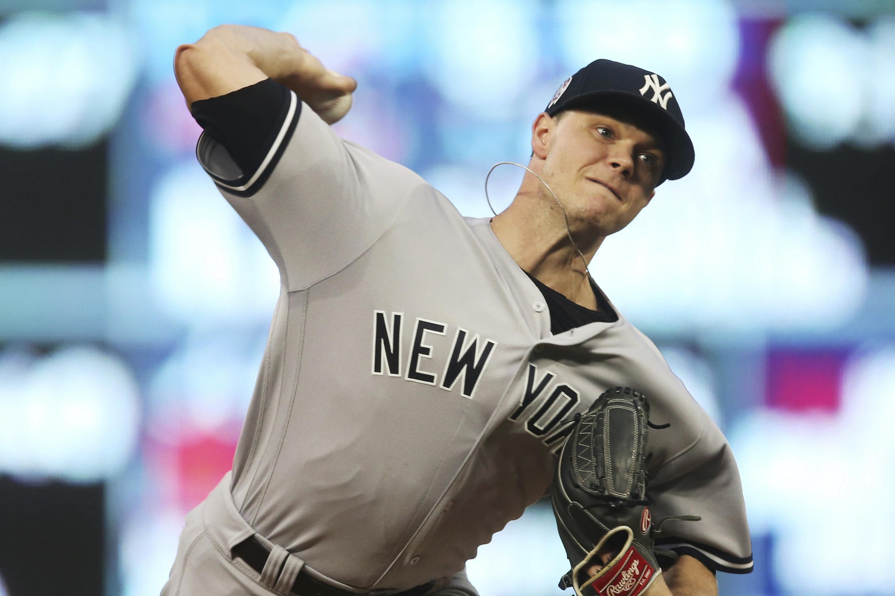 First look at Sonny Gray in Yankee pinstripes