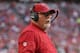 GLENDALE, AZ - DECEMBER 24: Head coach Bruce Arians of the Arizona Cardinals watches from the sidelines during the first half of the NFL game against the New York Giants at the University of Phoenix Stadium on December 24, 2017 in Glendale, Arizona. The Cardinals defeated the Giants 23-0. (Photo by Christian Petersen/Getty Images)