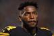PITTSBURGH, PA - DECEMBER 16: Antonio Brown #84 of the Pittsburgh Steelers looks on during the game against the New England Patriots at Heinz Field on December 16, 2018 in Pittsburgh, Pennsylvania. (Photo by Joe Sargent/Getty Images)
