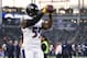 Baltimore Ravens linebacker Terrell Suggs warms up during the first half of an NFL football game against the Los Angeles Chargers in Carson, Calif., Sunday, Dec. 23, 2018. (AP Photo/Kelvin Kuo)
