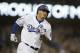 Los Angeles Dodgers' Manny Machado rounds the bases after hitting a three-run home run during the third inning of a baseball game against the San Diego Padres, Saturday, Sept. 22, 2018, in Los Angeles. (AP Photo/Jae C. Hong)