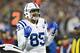 NASHVILLE, TN - DECEMBER 30: Eric Ebron #85 of the Indianapolis Colts celebrates after making a big catch during a game against the Tennessee Titans at Nissan Stadium on December 30, 2018 in Nashville, Tennessee. The Colts defeated the Titans 33-17. (Photo by Wesley Hitt/Getty Images)