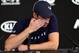 Andy Murray of Great Britain breaks down during a press conference in Melbourne on January 11, 2019, ahead of the Australian Open tennis tournament. - Injury-plagued former world number one Murray on January 11, 2019 said he is set to retire this year and hopes to make it till Wimbledon, but conceded the Australian Open could be his last event. (Photo by William WEST / AFP) / -- IMAGE RESTRICTED TO EDITORIAL USE - STRICTLY NO COMMERCIAL USE -- (Photo credit should read WILLIAM WEST/AFP/Getty Images)